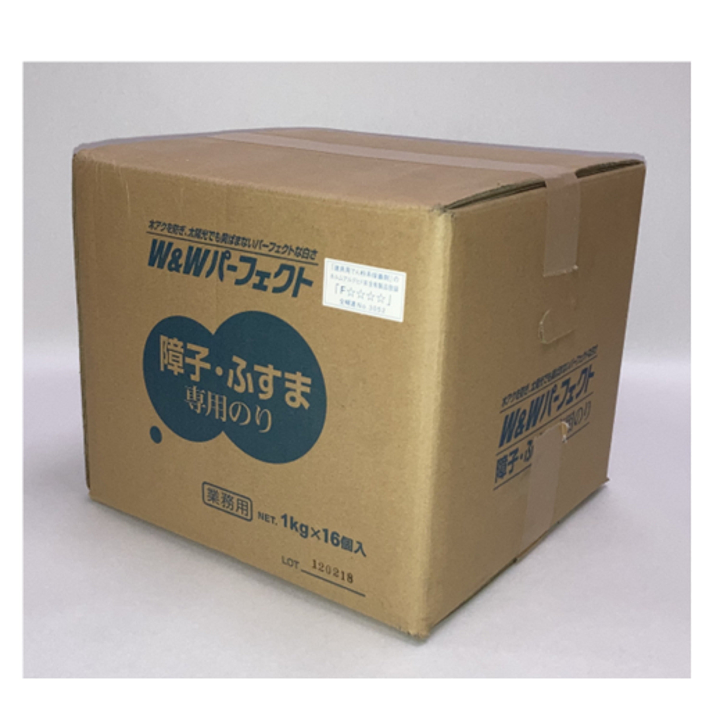 W&Wパーフェクト 障子・ふすま専用のり1Kg×16